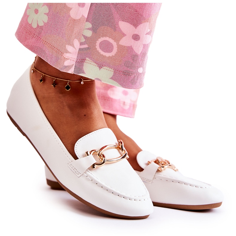 PG1 Mockasiner Med Vit Millario Dekoration