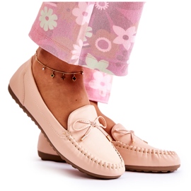 PG1 Dam Loafers med rosett Naken Aurila beige