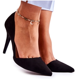 PG1 Klassiska Sofya stiletter i mocka svart