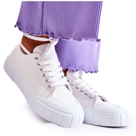 PS1 Sneakers för kvinnor på plattformen vita kommer