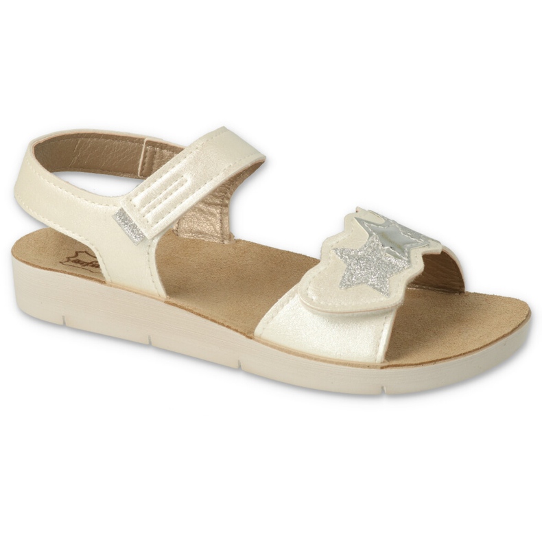 Befado Sandals Girls 068y003 White and Silver vit