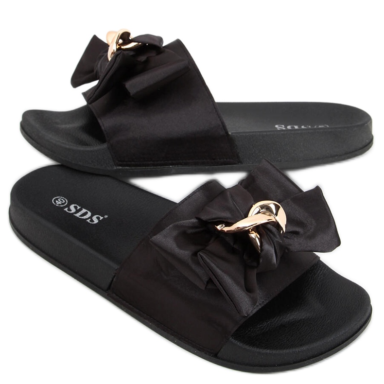 Camelia Black damtofflor svart