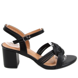 Jessa Svarta högklackade sandaler