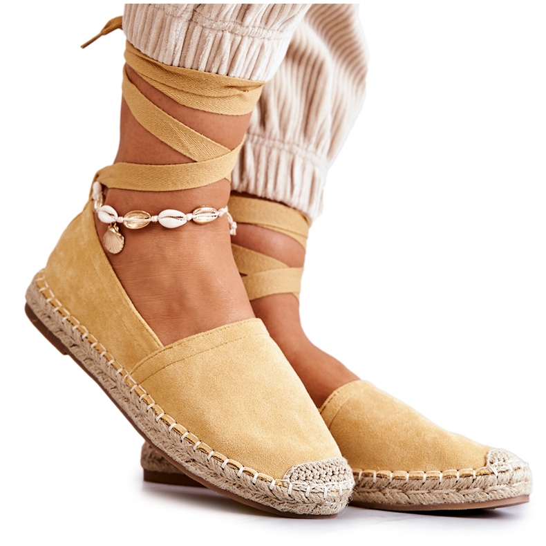 FB1 Knyt Gula Ismanne Mocka Espadrilles