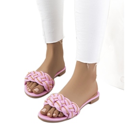 Eleganta rosa Correra tofflor