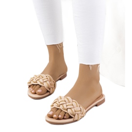 BM Eleganta beige Correra tofflor