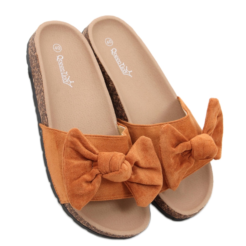 Kiara Camel korktofflor brun