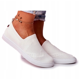 Kvinnors vita sneakers Slip-on sneakers Big Star FF274A608