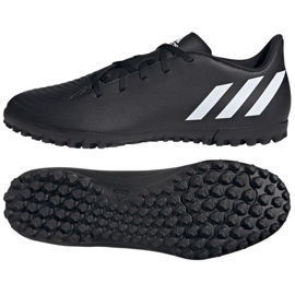 Adidas Predator Edge.4 Tf M GX0010 fotbollsskor svart svart