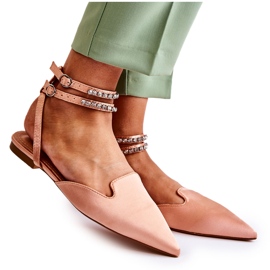 WS1 Damsandaler med tå i rosa Amisha Spitz