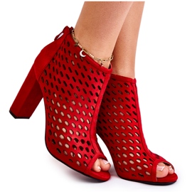 WT1 Röda Jenissa stövlar i mocka