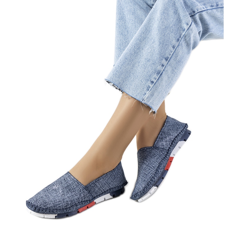 BM Lulu marinblå loafers