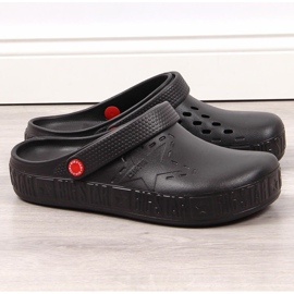 Herr svarta kroks svarta Big Star II175001 tofflor