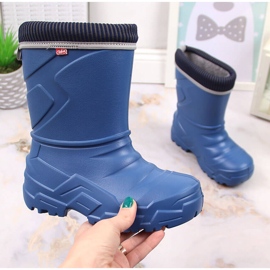 Granat Befado barngaloscher med avtagbar värmare marinblå