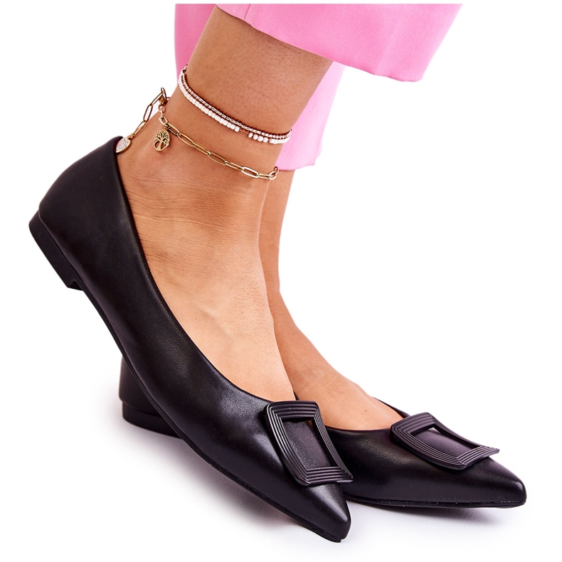 WS1 Ballerina med prydnad i svart Simone Spitz