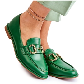 WS1 Gröna Coriso loafers för kvinnor