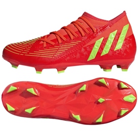 Adidas Predator Edge.3 Fg M GW1005 skor röd apelsiner och röda