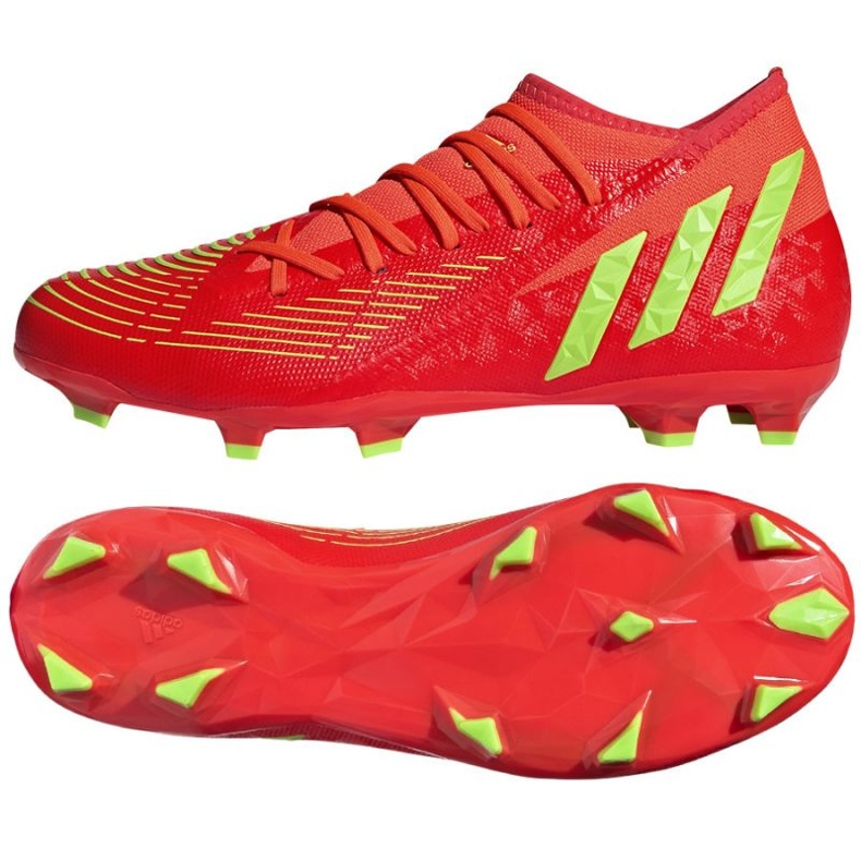 Adidas Predator Edge.3 Fg M GW1005 skor röd apelsiner och röda