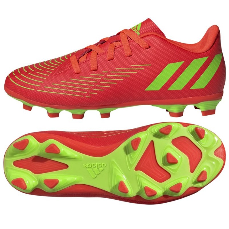 Skor adidas Predator Edge.4 FxG Jr GW0970 orange neon apelsiner och röda