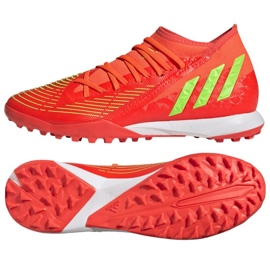 Adidas Predator Edge.3 Tf GV8536 skor röd apelsiner och röda
