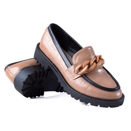 SHELOVET Trendiga loafers beige