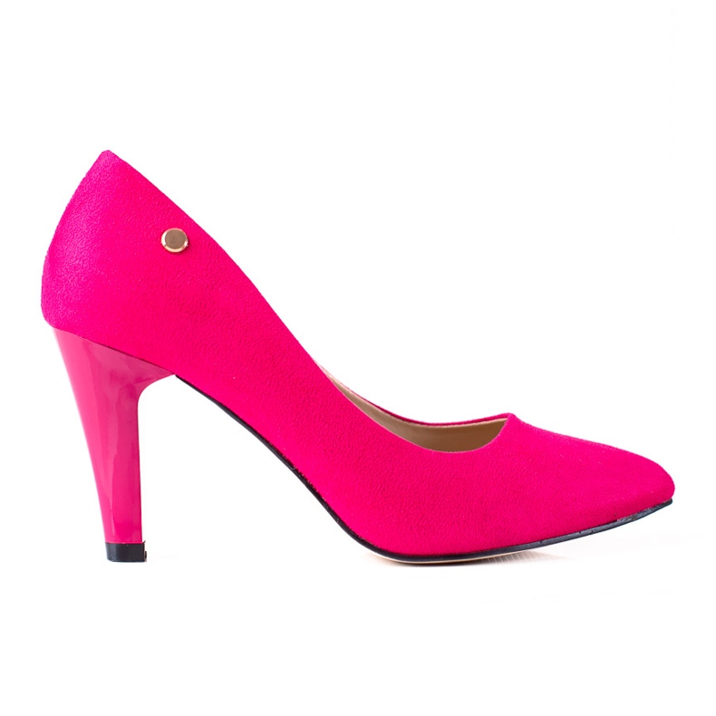 SHELOVET Eleganta pumps på stolpen rosa