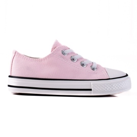 Rosa Vico barnsneakers med elastiska band