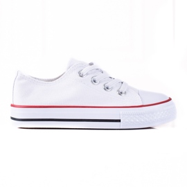 Vita Vico barnsneakers med resår