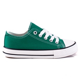 Vico barnsneakers med snörning gröna