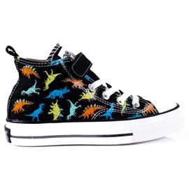 High Shelovet svarta dinosaurier för pojkar mångfärgad