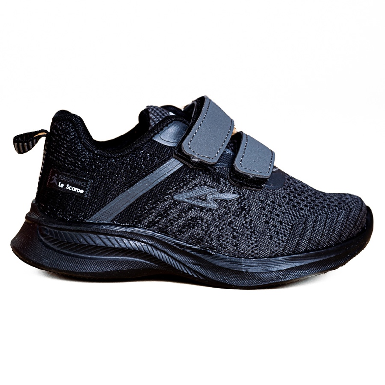 Shelovet pojksneakers grått tyg svart