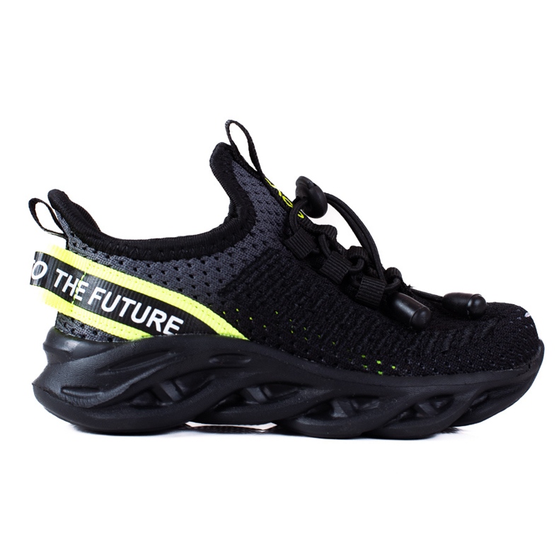 Vico barnsportskor, tvåfärgat material svart grå