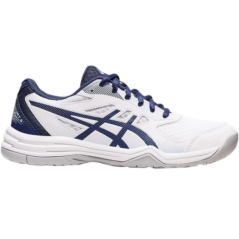 Asics Upcourt 5 W 1072A088 100 volleybollskor vit marinblå