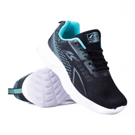 Shelovet svarta sportskor med snörning och vit sula