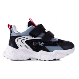 Shelovet boys sneakers med en tjock sula svart