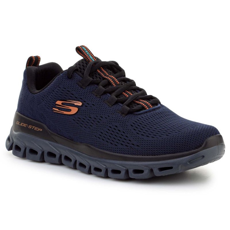 Skechers Glide Step Fastun Up M 232136-NVBK svart marinblå