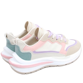 Ekani Rosa sneakers beige vit violett blå