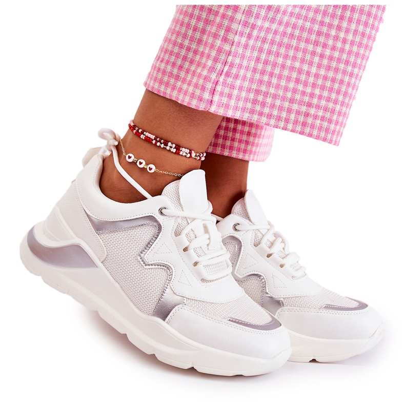 Fashionabla sneakers för kvinnor White Allie vit