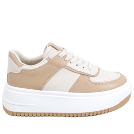 Dhara Beige sneakers för kvinnor vit