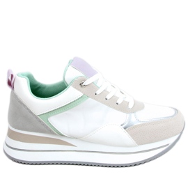 Bahar Grey wedge sneakers beige violett silver- grå mångfärgad