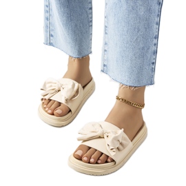 Beige Embley tofflor för kvinnor