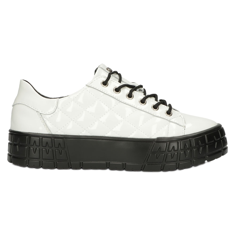 Filippo Snygga läderpatentsneakers DP3932/22 Vit
