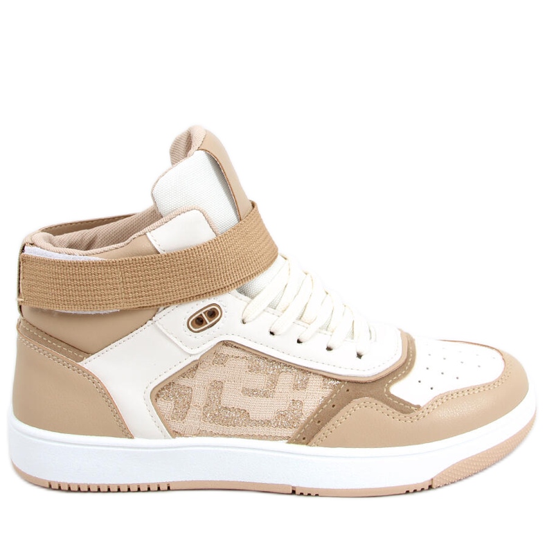 Carlota Khaki high-top sneakers beige
