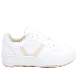 Ej beige sneakers vit