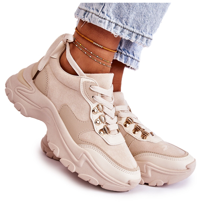 PG1 Sportskor i mocka dam Sneakers Ljus beige Britany
