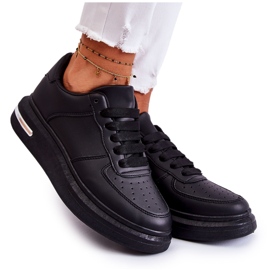 PG1 Klassiska svarta Jennys lädersportskor