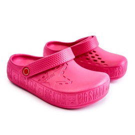 Lätt tofflor för barn Kroks Big Star II375006 Fuchsia rosa