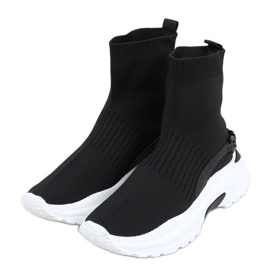 Gina Black sockankelboots svart