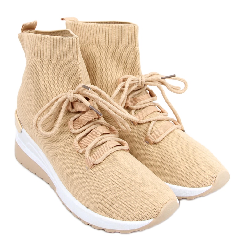 Katrin Khaki Sock Sneakers beige