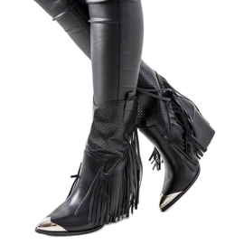 Wandos svarta cowboystövlar